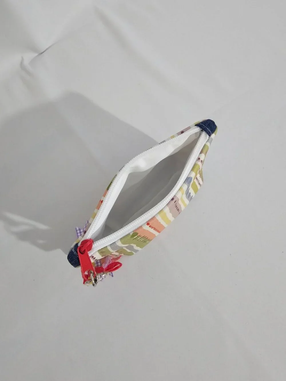 Boho Striped Makeup Bag Handmade Mini